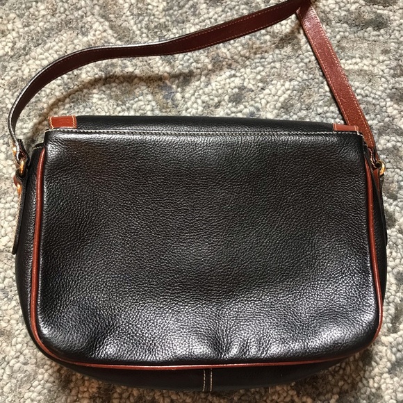 Excellent Condition Bally Italy Navy/Brown Pebbled Leather Shoulder Bag Purse - Picture 9 of 10